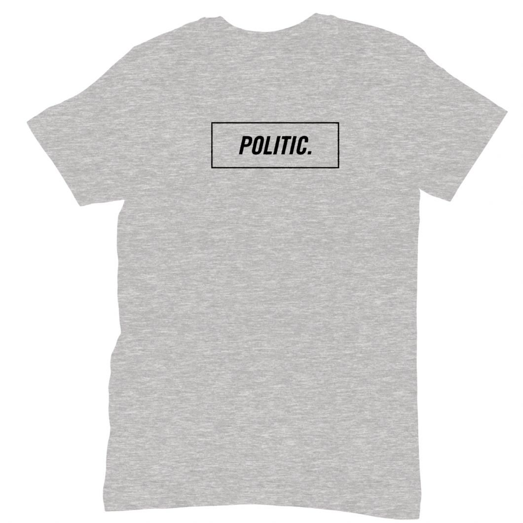 Politic Box Logo Tee Heather